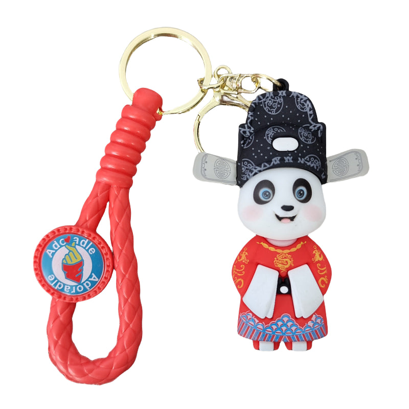 Peking Opera Panda Changing Face Keychain