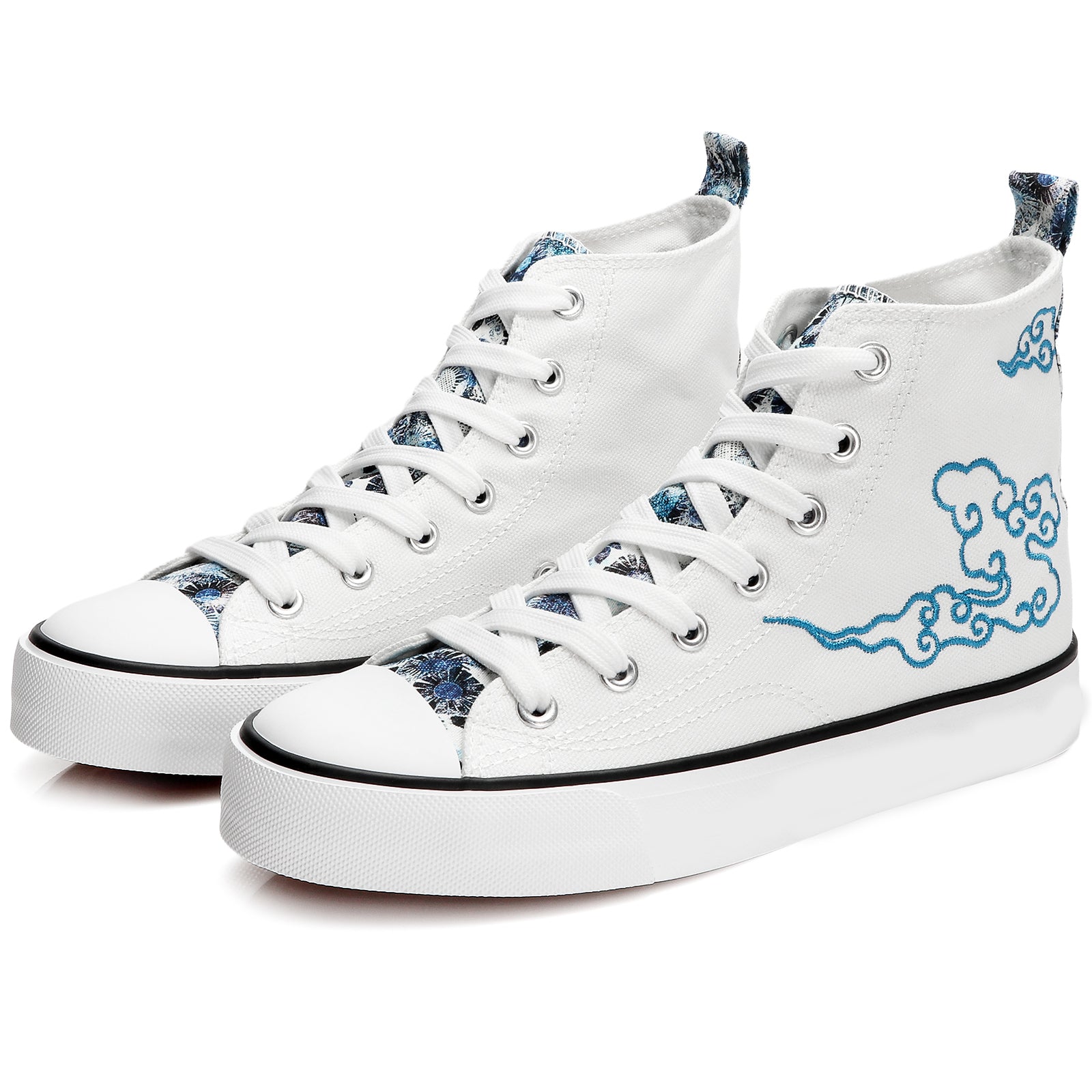 Zen Cloud Heritage Sneakers - Luxury Oriental Embroidery